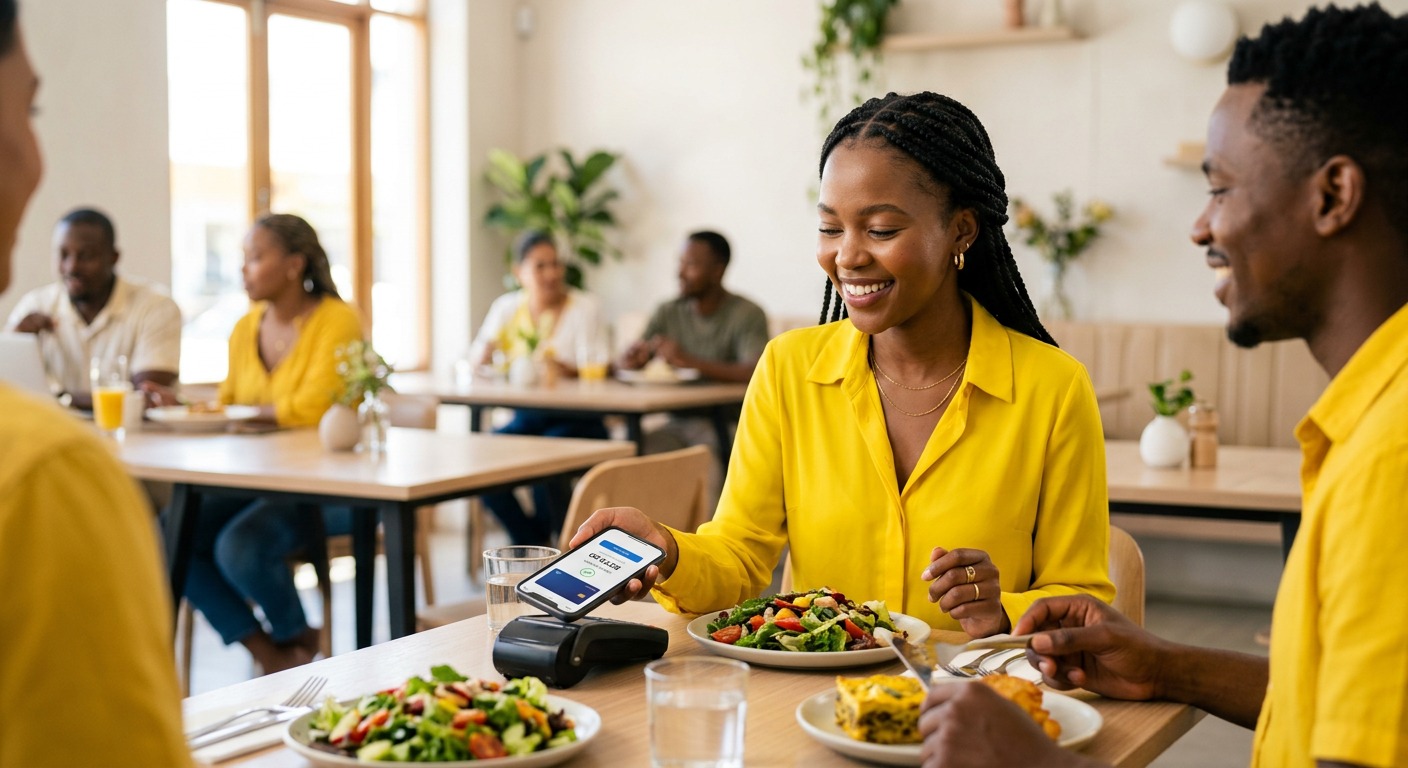 Person using Bukeng app to buy groceries